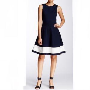 # Love...Ady Sleeveless Colorblock Fit & Flare Dress